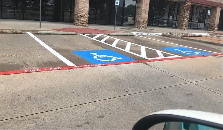 Handicap Striping in your parking lot Shawnee, Kansas