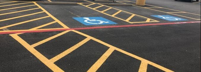 Handicap striping in your parking lot Olathe, Kansas